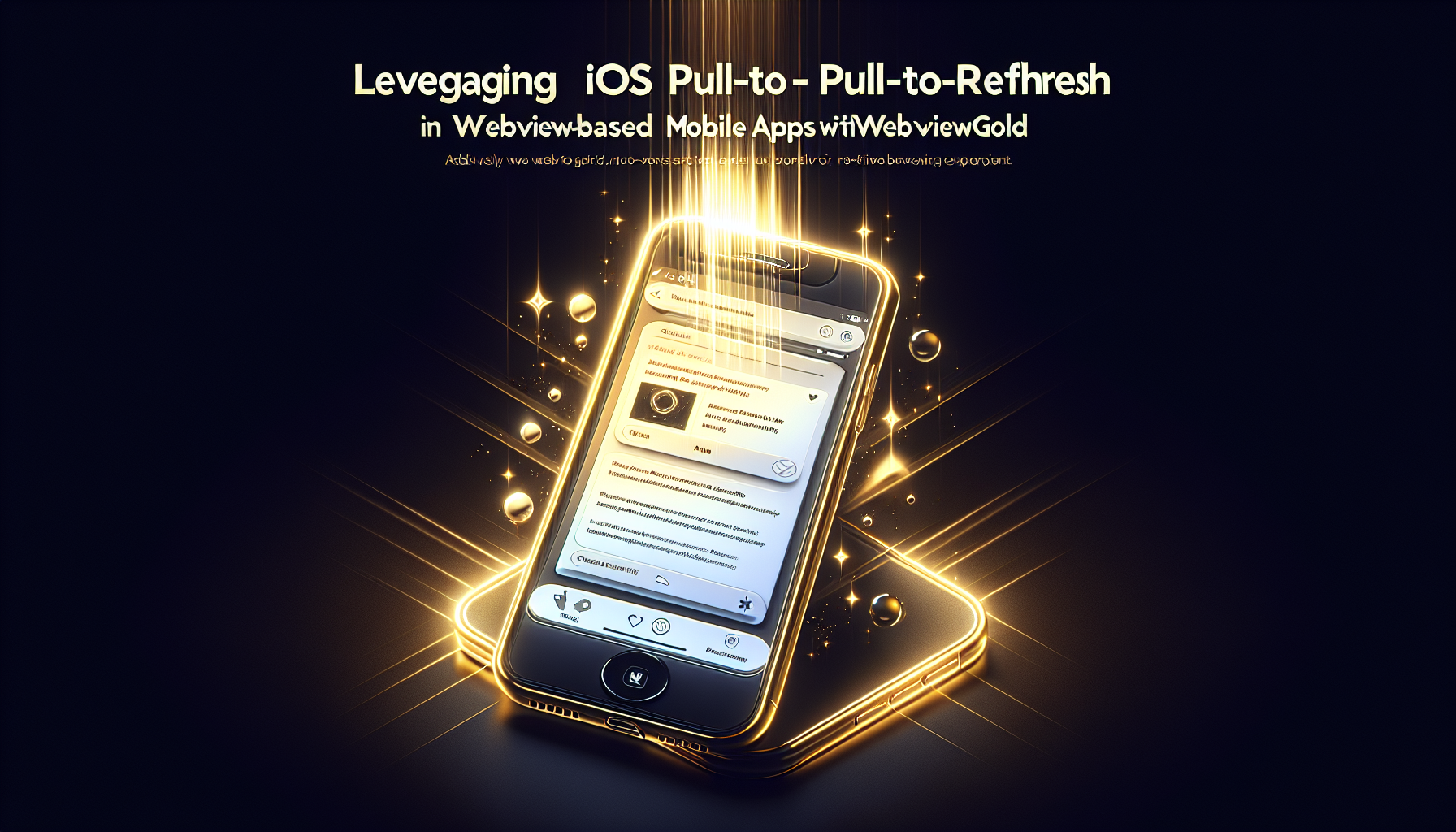 Leveraging iOS Pull-To-Refresh in WebView-Based Mobile Apps with WebViewGold