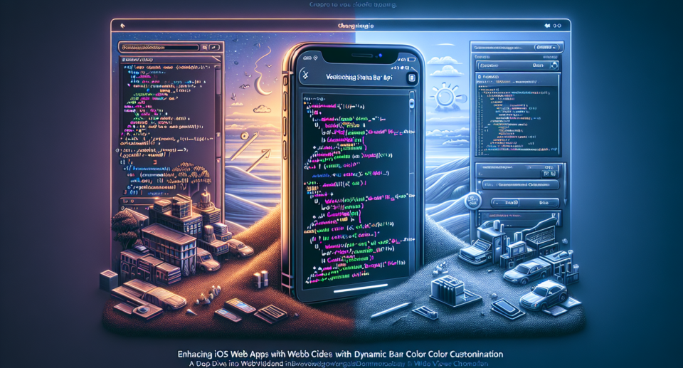 Enhancing iOS Web Apps with Dynamic Status Bar Color API: A Deep Dive into WebViewGold Customization