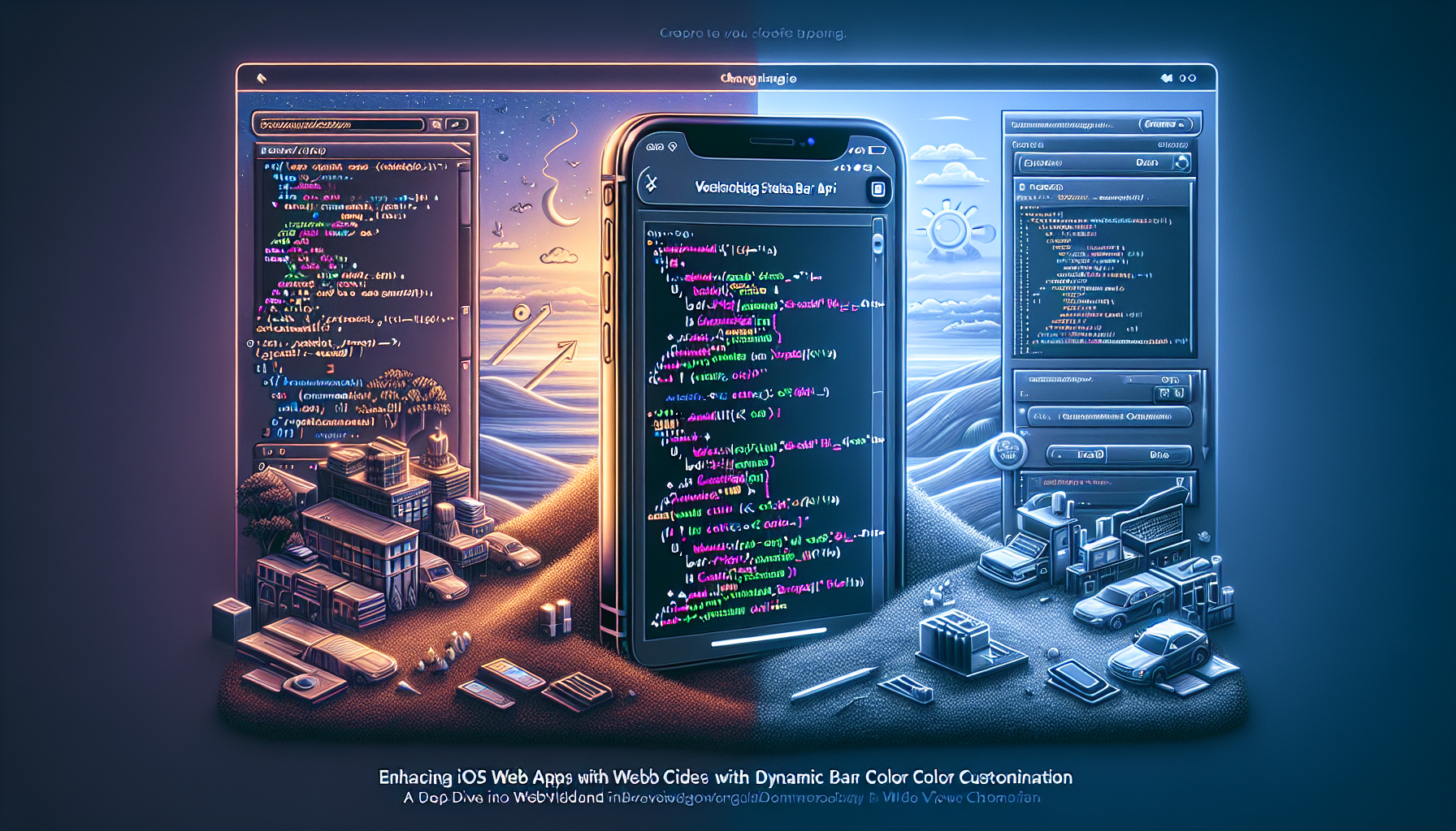 Enhancing iOS Web Apps with Dynamic Status Bar Color API: A Deep Dive into WebViewGold Customization