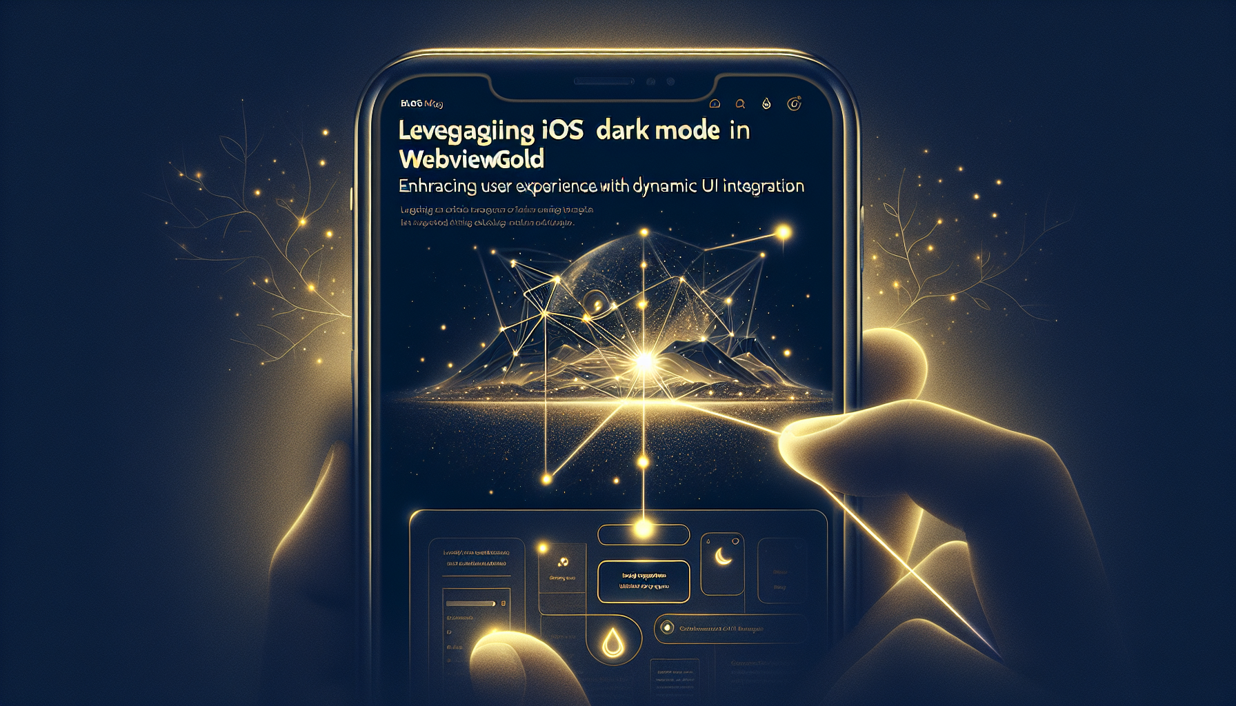 Leveraging iOS Dark Mode in WebViewGold: Enhancing User Experience with Dynamic UI Integration