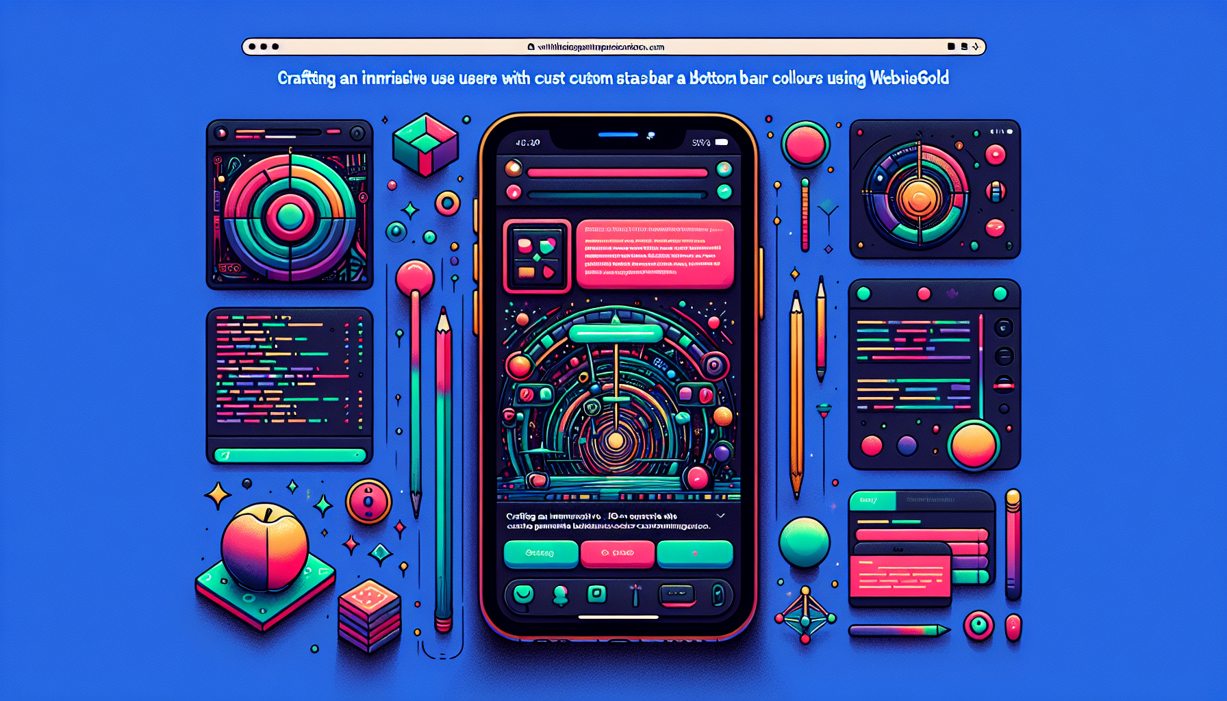 Crafting an Immersive iOS User Experience with Custom Status Bar and Bottom Bar Colors Using WebViewGold